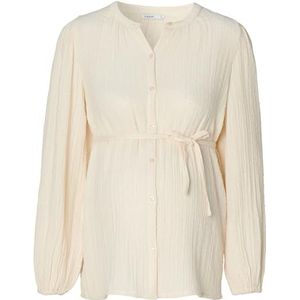 Noppies Maternity Joy Nursing Damesblouse met lange mouwen, wit - N126, L