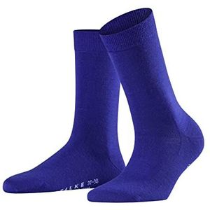 FALKE Softmerino damessokken, ademend, klimaatregulerend, geurremmend, wol, katoen, dun, effen, elegant, platte naad met warme tenen, 1 paar, Imperial Blauw 6065