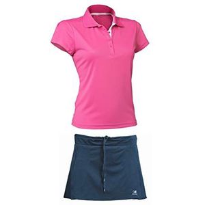 ASIOKA 97/13-102/14 stuks rok + polo M / korte dames, navy/fuchsia