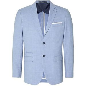 SELETED HOMME Veste de costume Slhslim-Oasis Linen BLZ Noos pour homme, bleu clair, 40