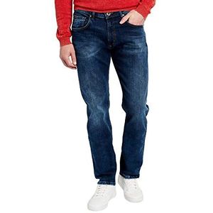 Pioneer River Straight Jeans voor heren, blauw (Dark Used with Buffies 448)