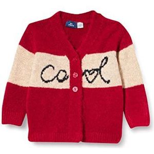 Chicco Cardigan Cardigan voor meisjes en meisjes (1 stuk), Rood en crème