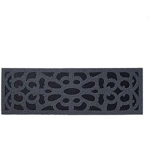 Nicoman Milieuvriendelijke antislip deurmat voor binnen en buiten, 75 x 25 cm, grijs