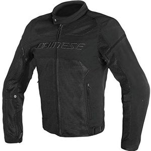 Dainese Air Frame D1 Tex motorjas zomer met uitneembare winddichte voering, uniseks, 1 stuk, zwart/zwart