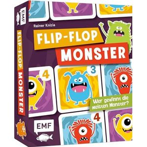 Memospel: Flip-Flop Monster: wie wint het meeste monster? Het grappige spel vanaf 6 jaar