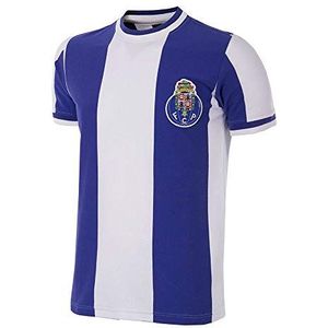 Copa FC Porto 1971-72 Retro Voetbal T-Shirt Ronde Hals Retro Voetbal Heren, Wit/Blauw