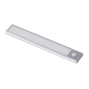 GRIFEMA GD1001-40 72 Led-kast met bewegingssensor, nachtlampje, draadloos, USB-opladen, bar, garagelamp, draadloos, noodverlichting, voor kast, bar, Corridoio garage (40 cm)