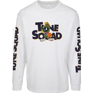 Mister Tee Space Jam Taz Pose shirt met lange mouwen voor heren, Wit.