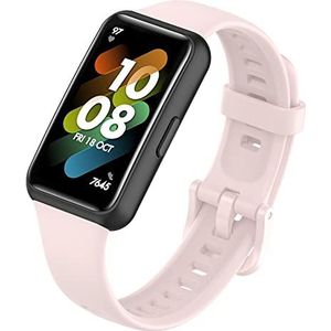 FunBand Compatible avec Huawei Band 7 Bracelet, Bande Respirante de Montre de Remplacement Sangles de Rechange en Silicone Brassard de Remplacement pour Huawei Band 7 Smartwatch