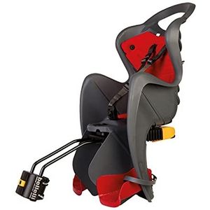 Mr Fox Kinderfiets achterbank voor kinderen tot 22 kg van 3 tot 8 jaar, montage op kantelbaar frame, donkergrijs