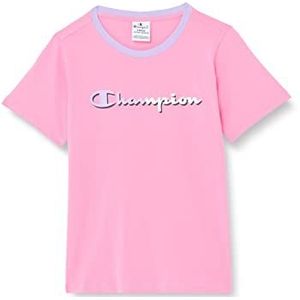 Champion Legacy C-color Logo S/S T-shirt voor meisjes, Roze