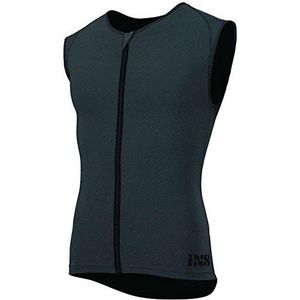 IXS Flow Rugbeschermingsvest, uniseks, volwassenen, grijs, L-XL