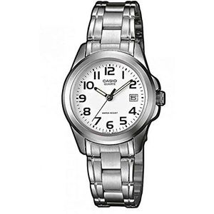Casio Watch LTP-1259PD-7BEF, wit/zilver, mode, Wit/Zilver, Mode