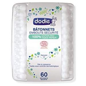 Dodie - Babysticks Bio, vanaf de geboorte, 60 stuks