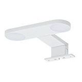 Tiger Yaro LED badkamerlamp spiegellamp spiegellamp metaal wit 18x13x3,9cm 4000K (neutraal wit) IP44