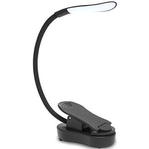 Anmossi Leeslamp, USB, oplaadbaar, led-leeslamp, 7 leds, 3 verlichtingsmodi, led-nachtlampje, met leesklem en 360° flexibele kraag, cliplamp voor boek, eReaders, nacht