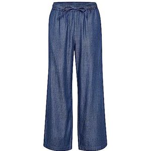 Part Two Part Two Casual denim broek voor dames, rechte pijpen, elastische taille, hoge taille, dames, Donkere vintage denim