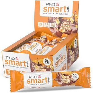 PhD Nutrition Smart Bar Proteïnerepen Chocolade Pindakaas, 12 x 64 g