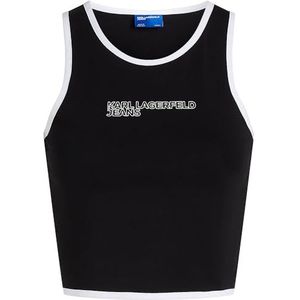 Karl Lagerfeld Jeans Karl Lagerfeld Jeans Contrast Binding Tank Vest Dames, zwart., L