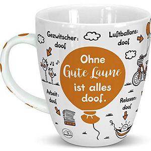 Sheepworld 46505 Tasse Ohne gute Laune ist alles doof, Luftb