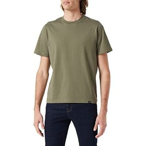 Seidensticker T-shirt met ronde hals, rechte pasvorm, heren, Groen