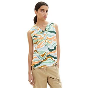 TOM TAILOR blouse dames, 31122 Kleurig gegolfd ontwerp