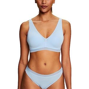 ESPRIT Soutien-gorge rembourré sans fil élastique W.Logo Modal pour femme, bleu pastel, 95B