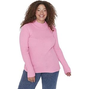 TRENDYOL Dames sweatshirt, roze, 3XL, Roze