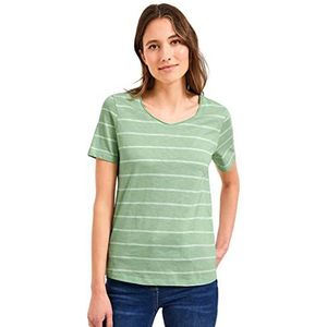 Cecil B319372 Dames basic T-shirt met korte mouwen, Fresh Salvia Green