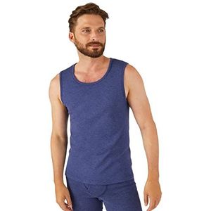 Damart - Heren tanktop – Interlock Thermo Mesh Thermolactyl, warmtegraad 3 – Öko-Tex-gecertificeerd, blauw (marineblauw China), XS, blauw (Marine China)