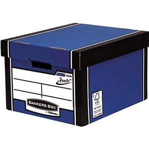 Fellowes 7250601 Banker-box, premium, automatische montage, blauw, 10 stuks
