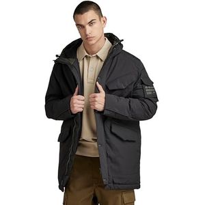 G-STAR RAW Vodan gewatteerde parka met capuchon voor heren, Zwart (Donker Zwart D22713-D419-6484)