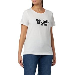 ICHI T-shirt pour femme, 114201/Cloud Dancer., L