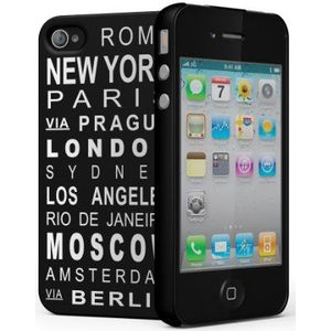 Cygnett Nomad Bus Scroll beschermhoes voor iPhone 4S, kunststof, zwart