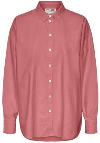 Vero moda aware Vmparis Ls Loose Oxford Shirt Vma Noos Vmparis Ls Vma Noos los Oxford T-shirt voor dames (1 stuk), Tea Rose, XS