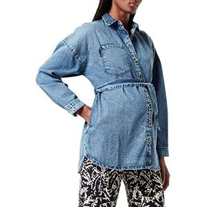 SUPERMOM Denim Jacket met lange mouwen voor dames, Zuurblauw - P538