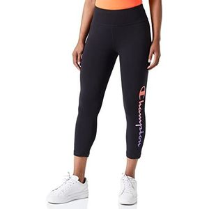 Champion Athletic C-Sport Quick Dry Big Logo High Waist Capri leggings dames zwart kleur in toon XS, zwart toon op toon