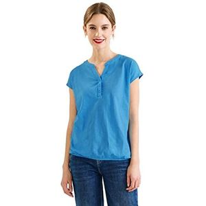 Street One A319569 Jersey T-shirt voor dames, Blauw Splash