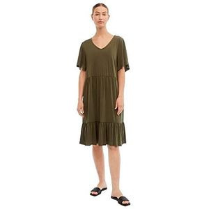 Object Objannie S/S Jurk Noos Damesjurk, Bruin