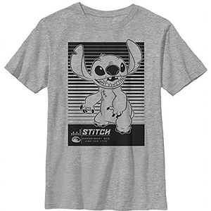 Disney Lilo & Stitch Experiment 626 Poster T-shirt voor jongens, grijs gemêleerd, Athletic XS, Athletic grijs gemêleerd
