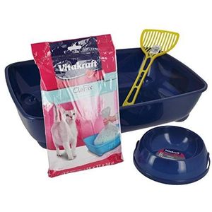 Vitakraft - Set schone kat, bak + zak + schep voor kattenbakvulling