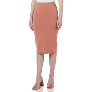 CARNEA Jupe midi tricot�ée pour femme 10426723-ca04, beige rose, M, Beige/rose., M