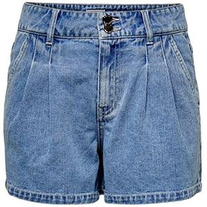 ONLY ONLDebbie Life HW Chino Jeansshorts voor dames, denim blauw medium