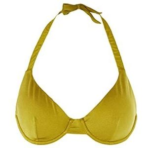Trendyol Haut de Bikini en Tricot pour Femmes Maillot de bain, vert, 40