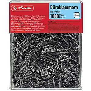 Herlitz Paperclips vernikkeld 32 mm 1000 stuks 8859100