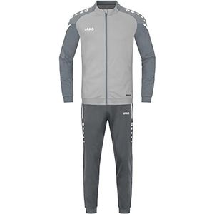 JAKO - Prestatietrainingspak Van Polyester, Uniseks-Kind, Zachtgrijs/Steengrijs, 164