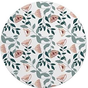 Questo Casa, Ronde muismat met antislip onderkant voor kantoor en thuis, diameter 22 cm