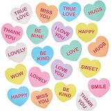 Baker Ross FX943 Candy Heart Foam Stickers – 150 stuks, Valentines Day Stickers voor Ambachten (Valentijnsdagstickers)