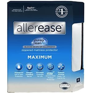 Aller-Ease Maximum Allergy matrasbeschermer polyester wit tweepersoonsbed