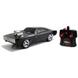 Jada - Fast & Furious - Radiogestuurde auto - Dodge Charger - schaal 1/24e (17cm) - Turbo-functie - 253203019, zwart